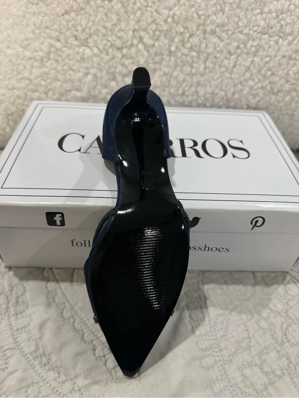 Caparros satin navy